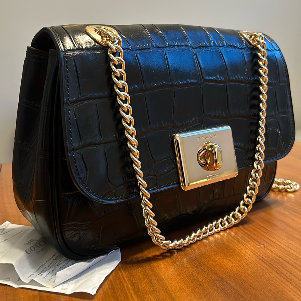 Coach Croc Leather Bag 🖤 👜